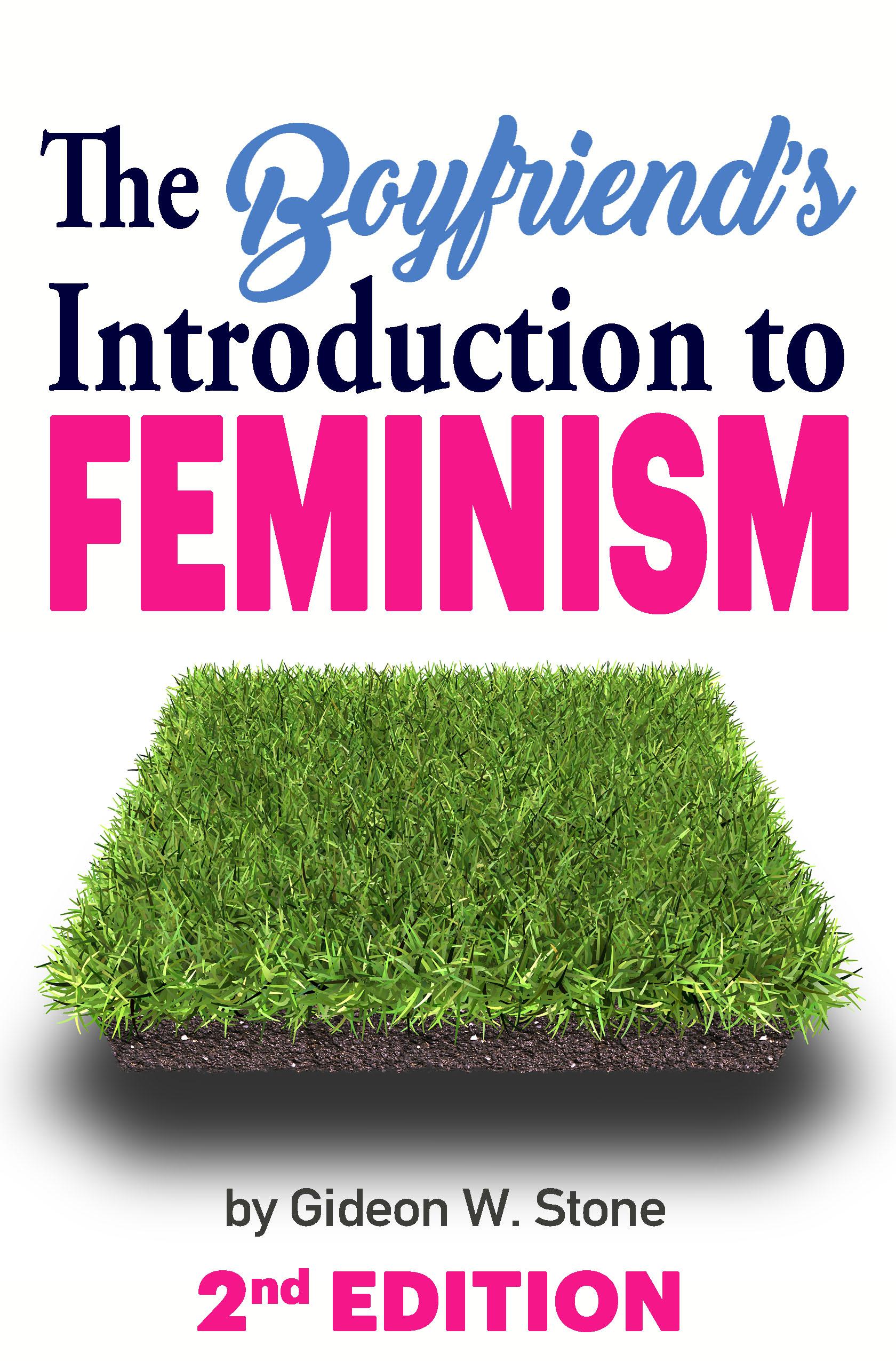 Cover of the book featuring a square of grass and the title and author information
